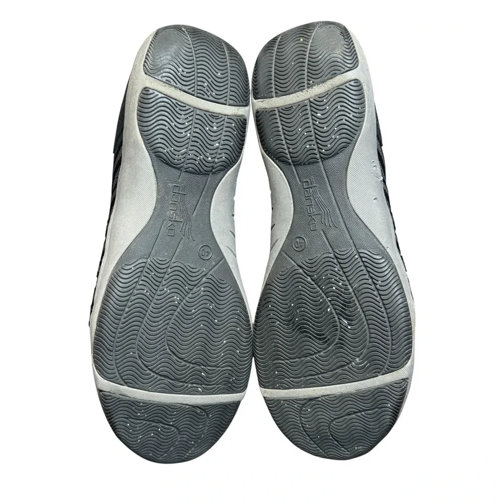Dansko Shoes Womens Size 9.5 Gray Leather Mesh Lace Up Comfort Walking Sneakers